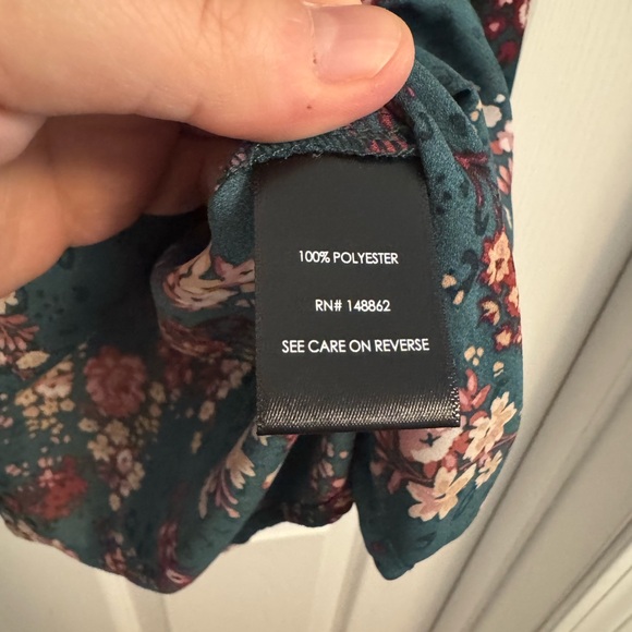 Torrid Floral Animal Print Pleat Front Placket Blouse Top - Picture 6 of 7